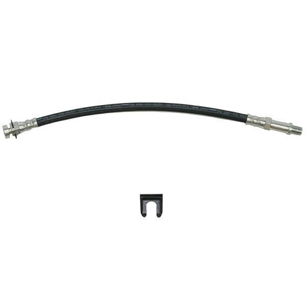 HSP0108SS- 71-73 Ford Mustang & Mercury Cougar w/Drum Brakes; Front Brake Hose, 2 Required; Stainless - SSTubes