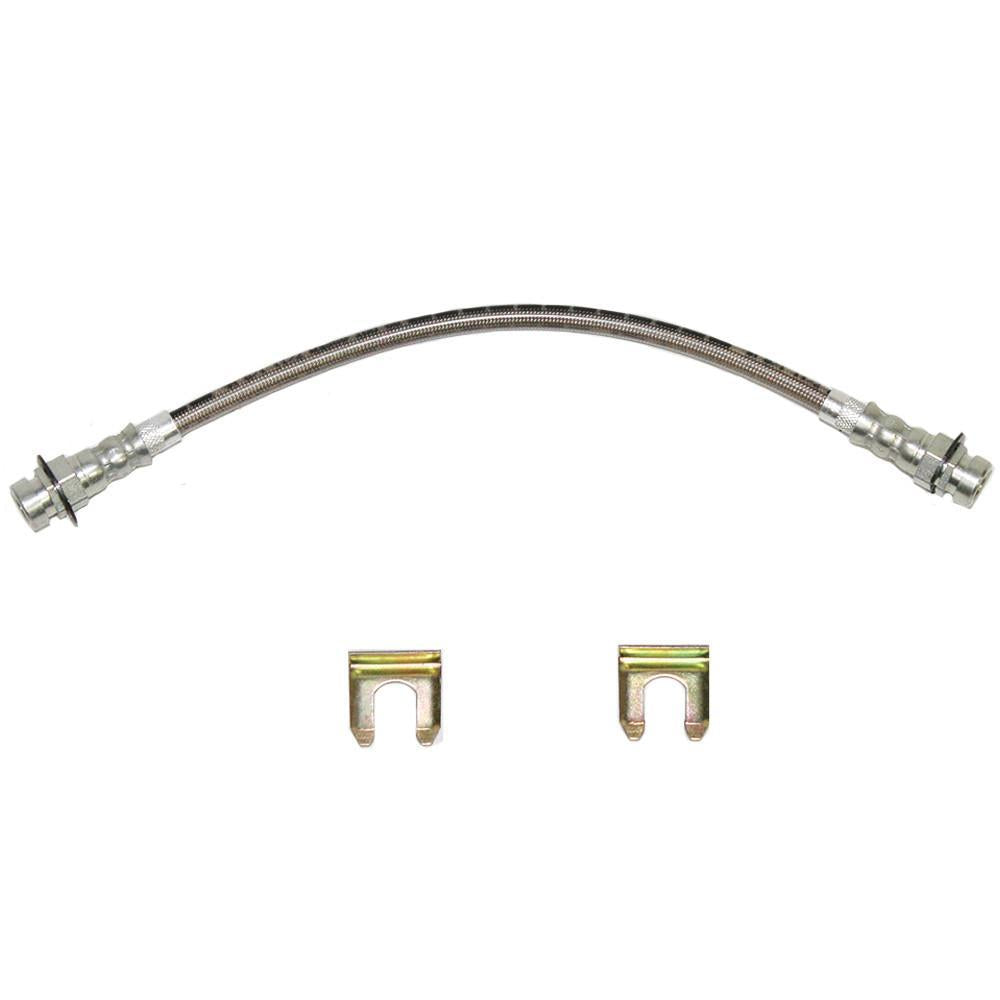 HSP4322SS- 67-69 Ford Mustang & Mercury Cougar, 8cyl, Except 31 Spline Rear Axle, Rear Brake Hose; Stainless - SSTubes