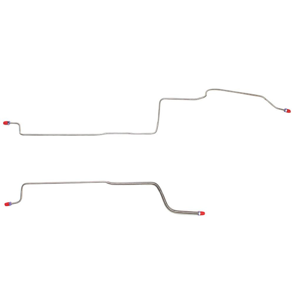 MRA7801SS- 78-80 Chevy Monte Carlo, El Camino, Rear Axle Brake Lines, 2pc; Stainless - SSTubes