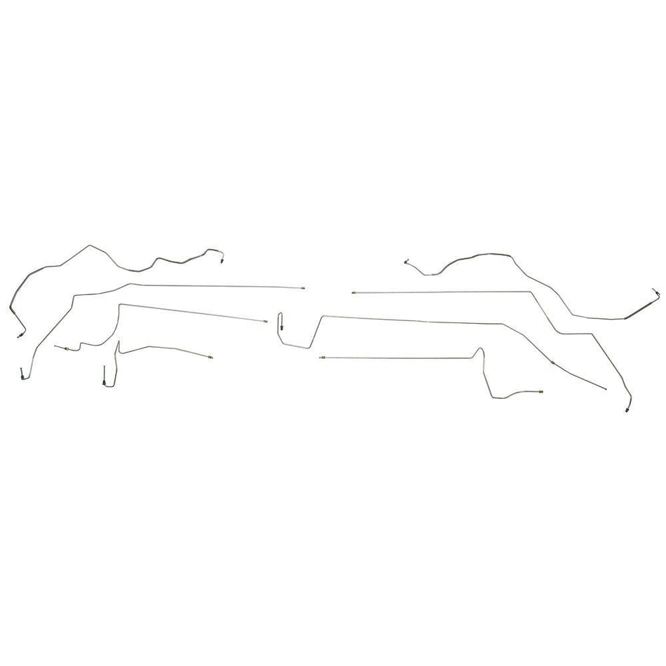 OIN1403SS- 08-14 Tundra, 4wd, Crew Cab, Short Bed, Intermediate Brake Line Kit; Stainless - SSTubes