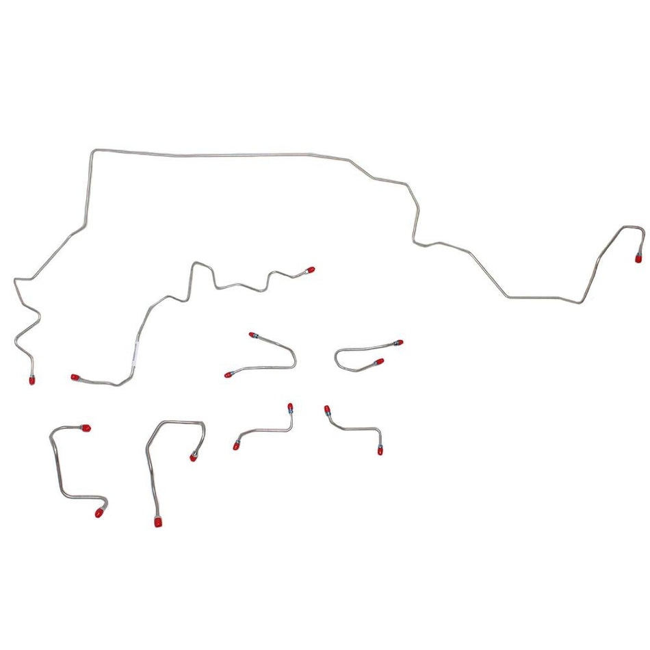 OKT1401OM- 08-14 Tundra 4wd, Front Brake Line Kit; Steel - SSTubes