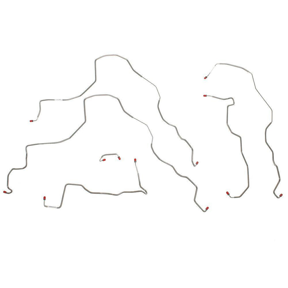 OKT9601OM- 96-01 Lexus ES 300 AWABS, 4w Disc, No Traction Control, Front Brake Line Kit; Steel - SSTubes