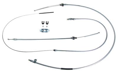 BCE04- 70 Dodge Challenger 3 piece Parking Brake Cable Kit - SSTubes