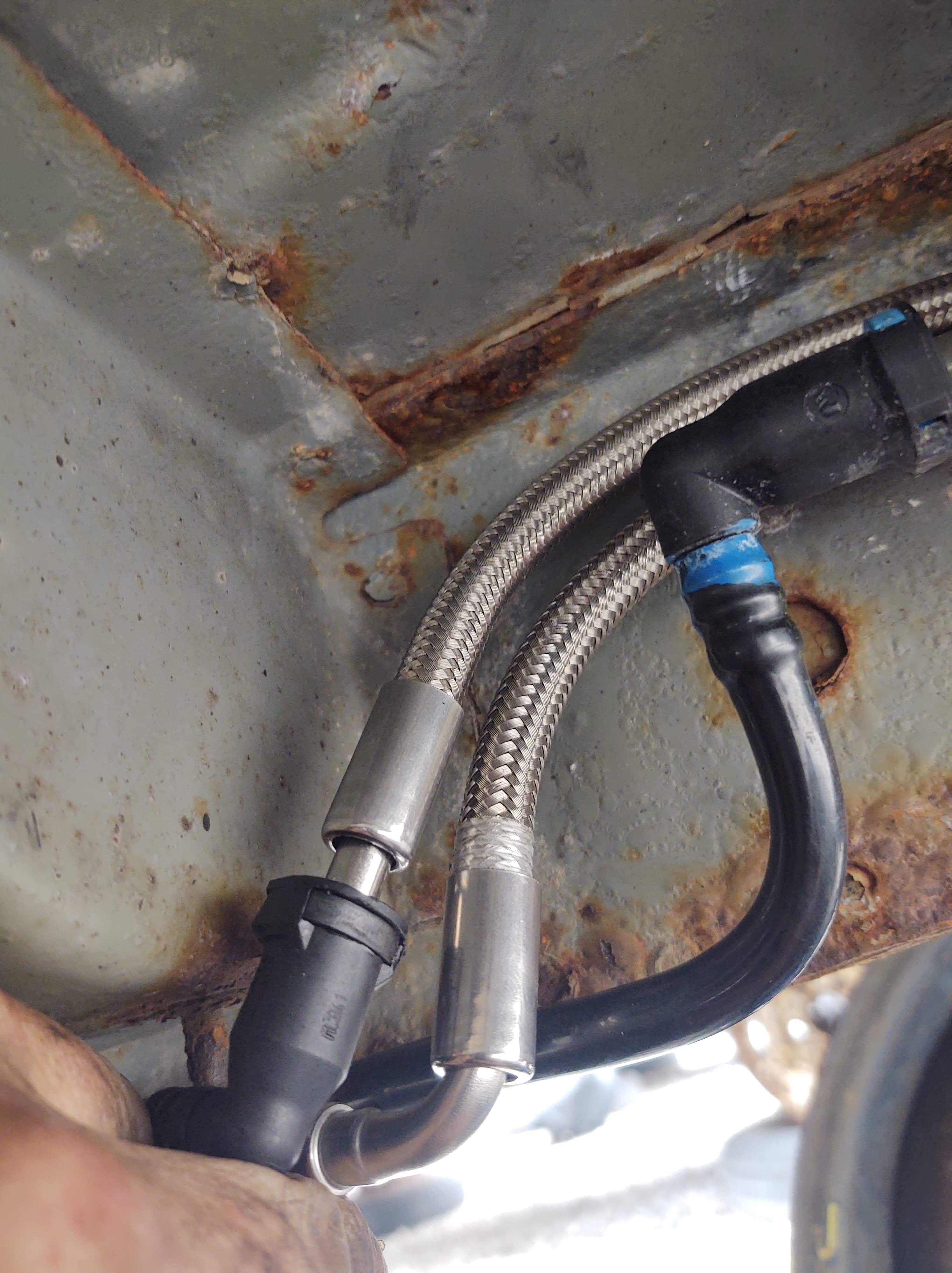 QFF0025SS - 02-05 Buick Rendezvous / Pontiac Aztek with V6, Quick Fix Fuel Hose Kit; Braided Stainless - SSTubes