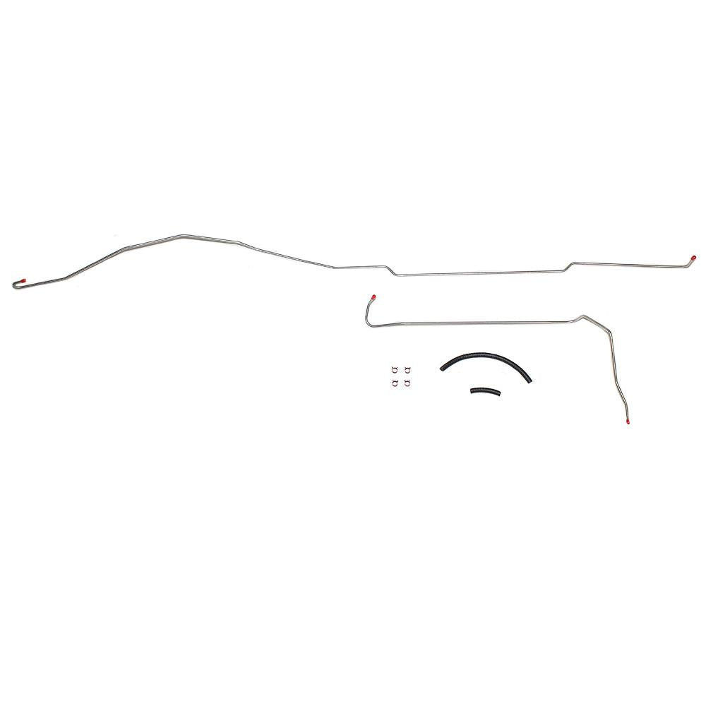 TGL7105OM- 71-72 Chevy C20/GMC C2500 8cyl, 2wd; 2pc 1/4" Fuel Return Lines; Steel - SSTubes