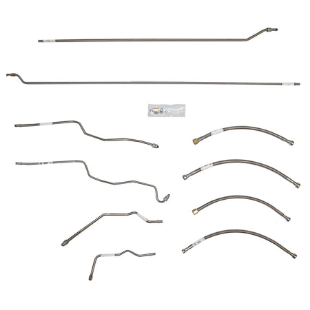 TGL9401OM- 88-95 Chevy K1500 88-95 GMC K1500 Regular Cab/Long Bed 4wd 5.7L Engine Fuel Line Kit; Steel - SSTubes