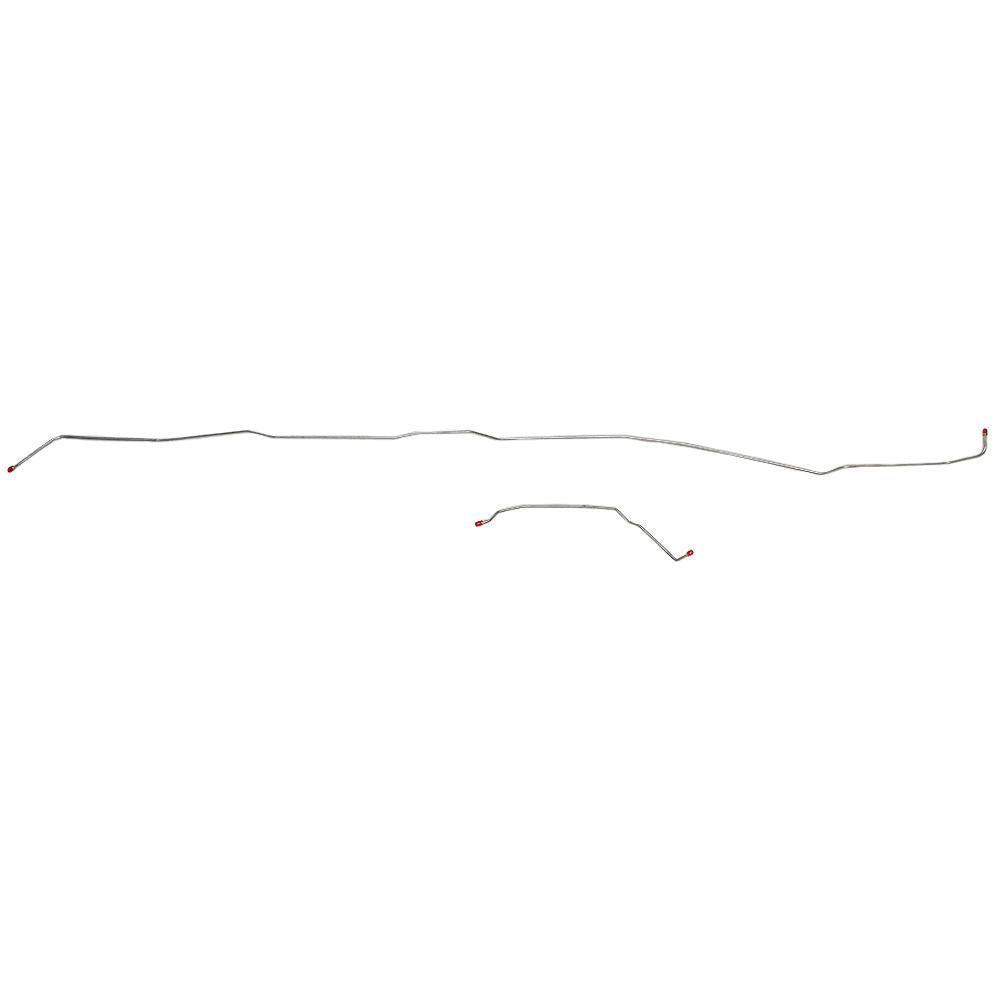 TIN0106SS - 01-05 GM S-Series Ext Cab, Short Bed; Intermediate Brake Line, Stainless - SSTubes