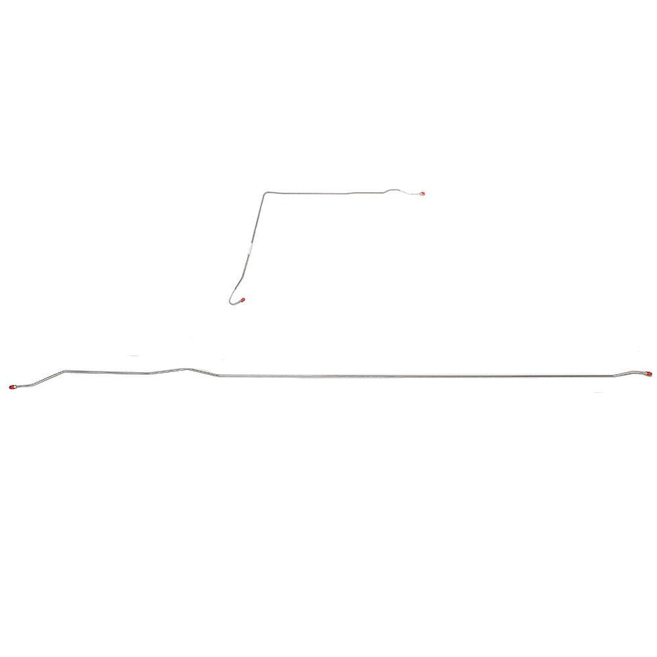 TIN7102SS- 71-72 C10 71-72 C1500 2wd Short Bed Coil Springs (rear) Intermediate Brake Line; Stainless - SSTubes