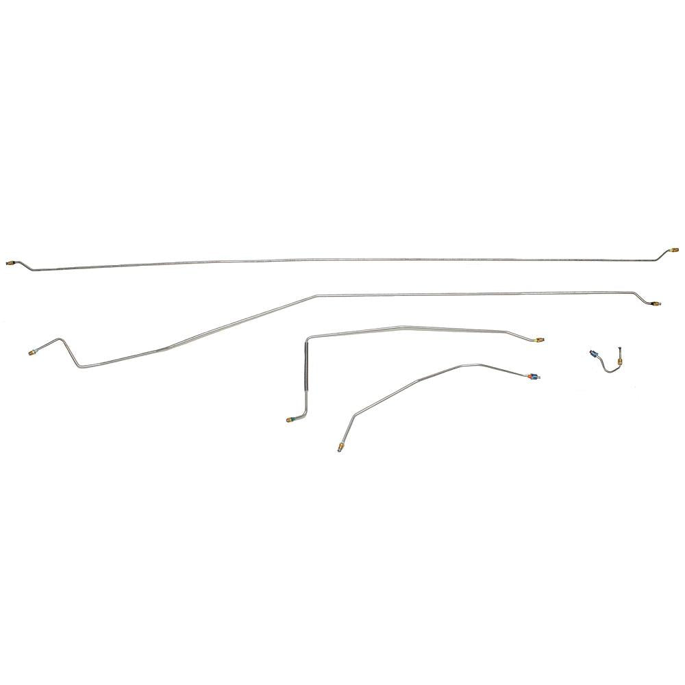 TIN8701SS- 87-92 R3500 2wd, Dually Rear Axle, Intermediate Brake Line; Stainless - SSTubes