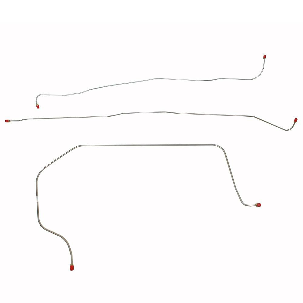 TKT5501SS- 55-56 Chevy/GMC Series II 3100 1/2 Ton Truck, 3pc Front Brake Line Set; Stainless - SSTubes