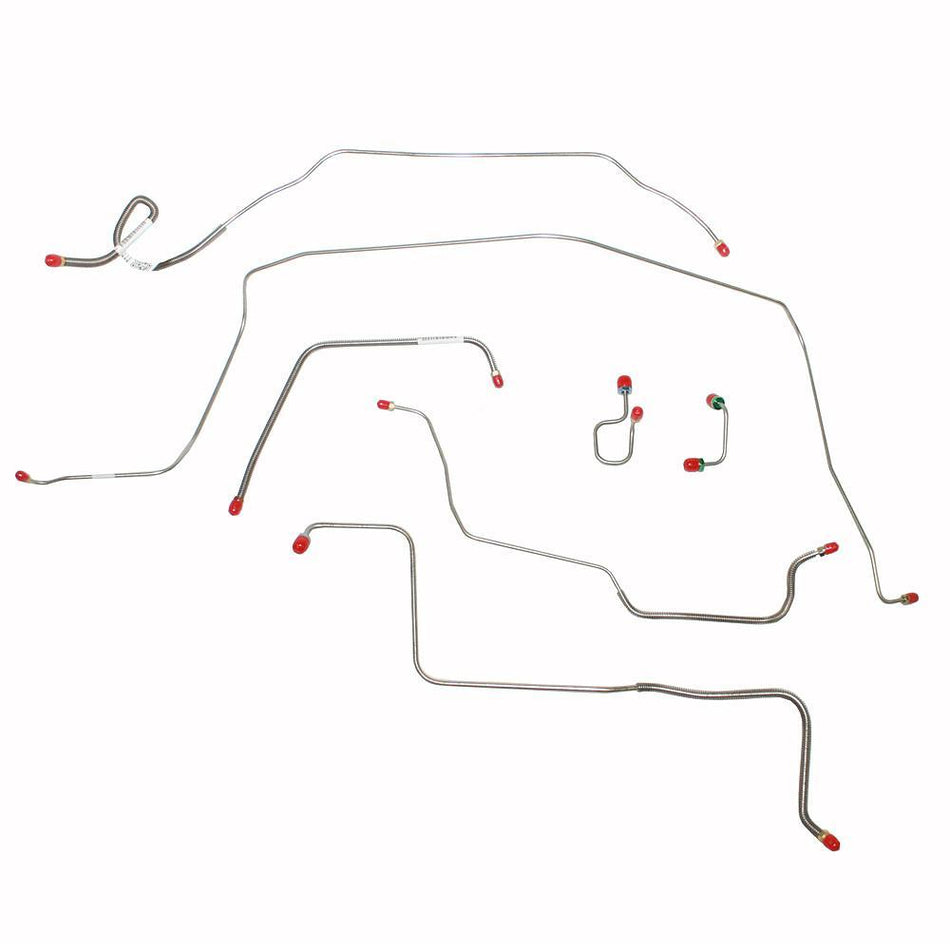 TKT7102OM- 71-72 Chevy C10/GMC C1500, 2wd, Power Brakes, 7pc Front Brake Line Set; Steel - SSTubes