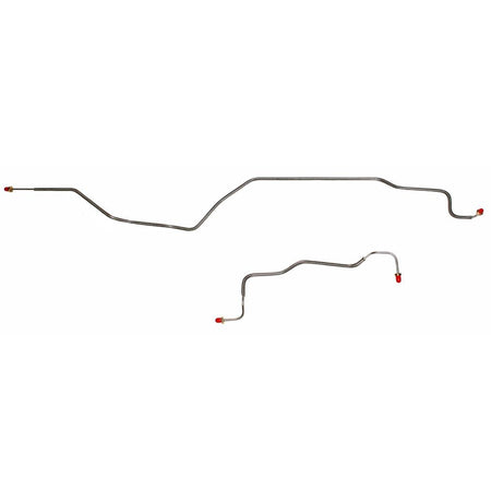 TRA0002OM- 99-04 GM 1500 Truck w/o Quadrasteer Rear Axle Brake Line Set; Steel - SSTubes