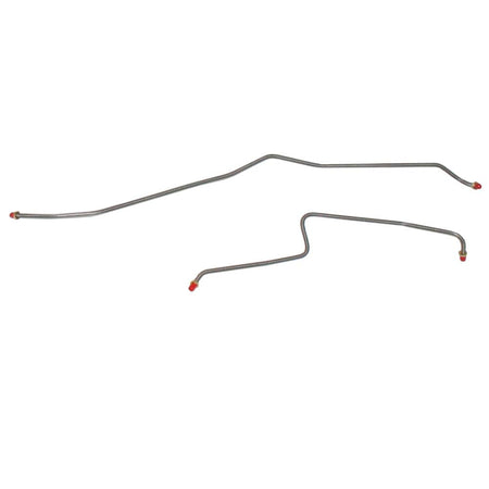 TRA0004SS- 01-07 GM 3500 Dually Rear Axle Brake Line Set; Stainless - SSTubes