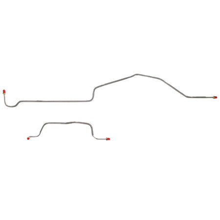 TRA0006SS- 99-07 GM 1500HD/2500 non HD Rear Axle Brake Line Set; Stainless - SSTubes