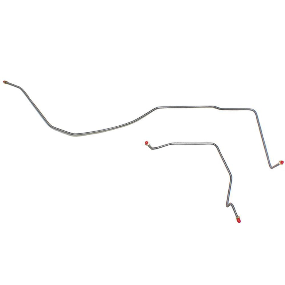 TRA0010OM- 02-05 GM 1500 Truck w/ Quadrasteer Rear Axle Brake Line Set; Steel - SSTubes