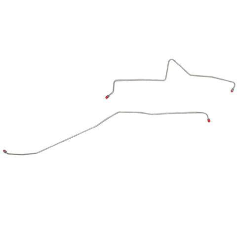 TRA0801SS - 07-10 GM 2500HD/3500HD with 6.6L or 8.1L non-Dually Rear Axle Brake Line; Stainless - SSTubes