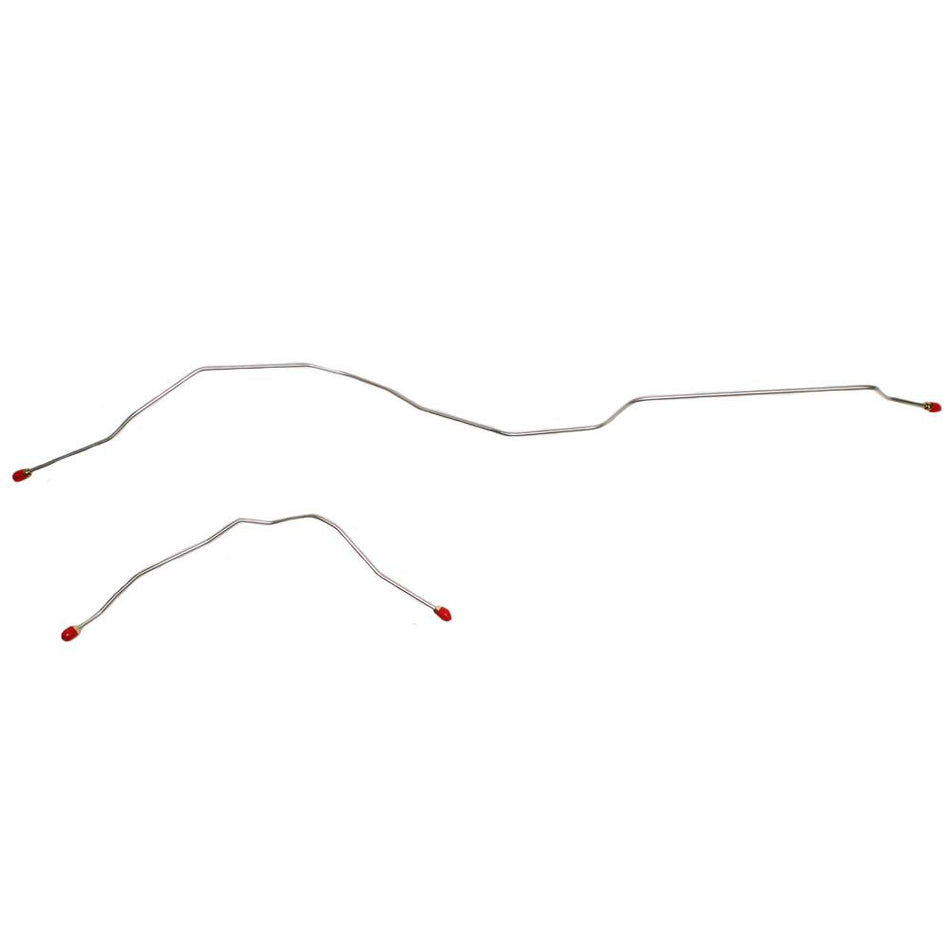 TRA6743SS- 67-72 Ford F-250; 2pc Rear Axle Brake Lines; Stainless - SSTubes