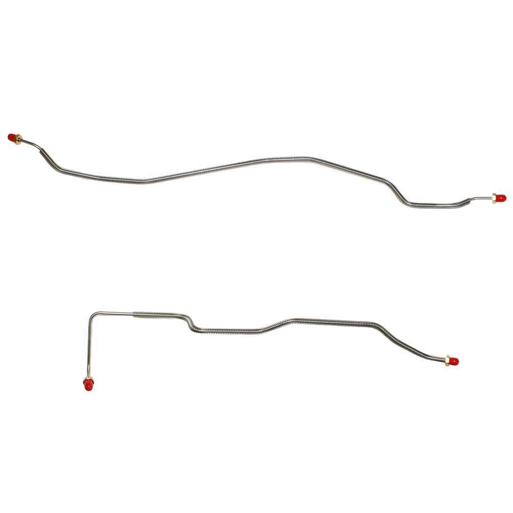 TRA9803OM - 98-04 Chevy S-10, GMC Sonoma, with ZR2 Package, w/ Rear Disc; Rear Axle Brake Lines; Steel - SSTubes