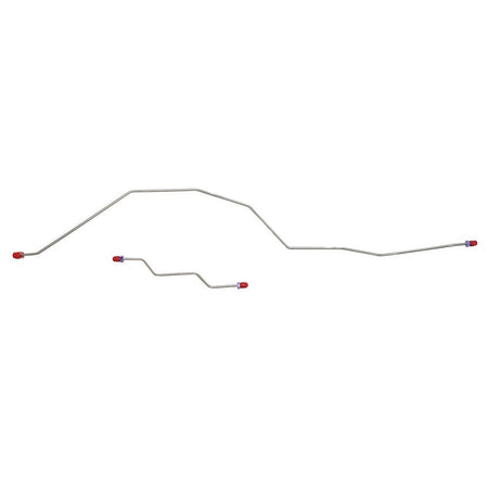 TRA9943SS- 99-04 Ford F-250, F-350 Super Duty/Excursion Rear Axle Brake Line Set; Stainless - SSTubes