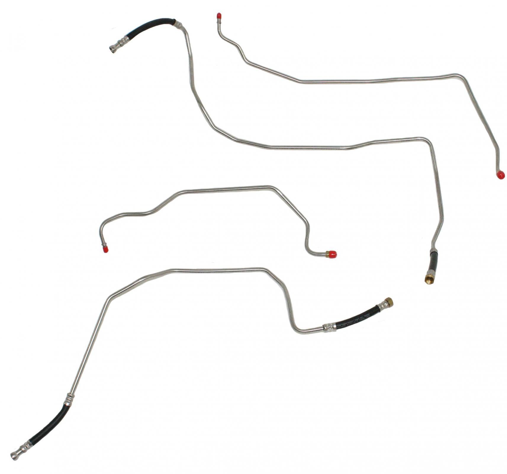 TTC0311SS - 00-06 GM SUV Full Size Transmission Cooler Line Set, With NO Auxiliary Cooler; Stainless - SSTubes