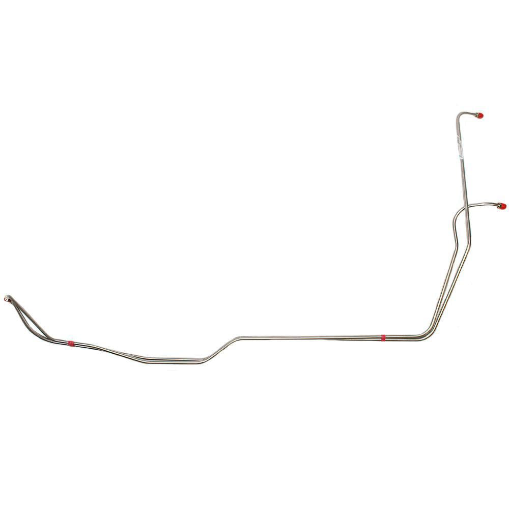 TTC7101SS- 71-72 Chevy C10/20, GMC C1500/2500, Small Block, 2wd, Turbo-Hydramatic 350/400; Transmission Cooler Line Set; Stainless - SSTubes