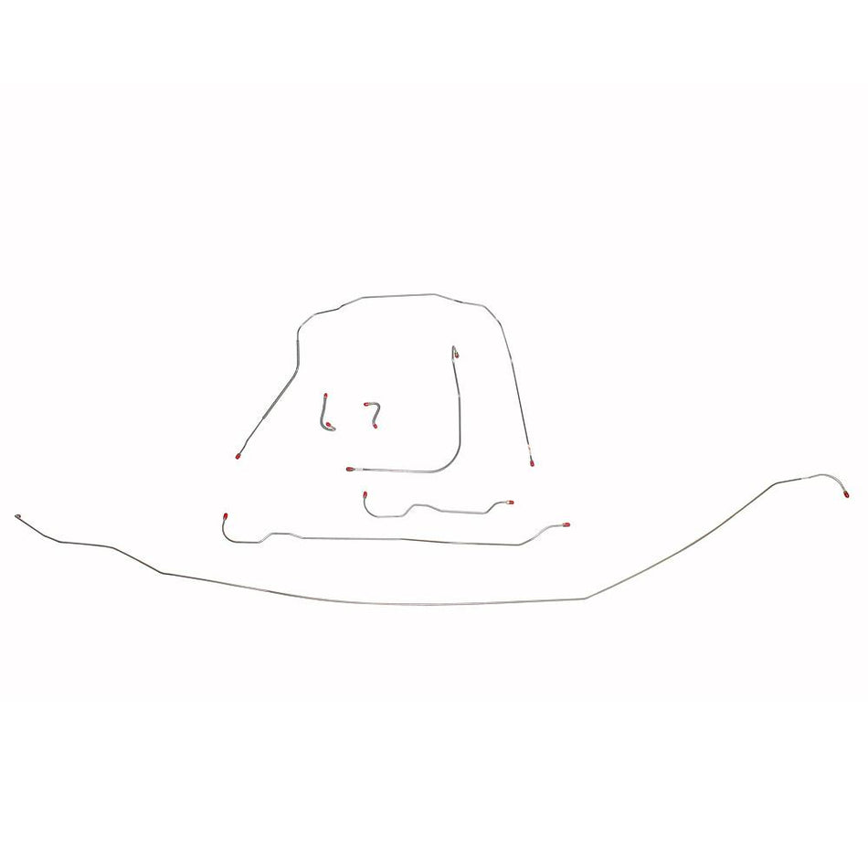 VCK5401SS - 54 Corvette; Complete Brake Line Kit; Stainless - SSTubes