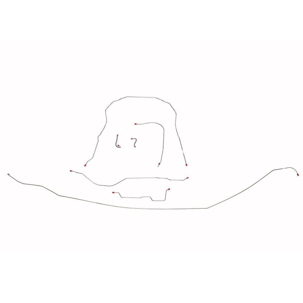 VCK5701SS - 56-62 Corvette; Complete Brake Line Kit; Stainless - SSTubes