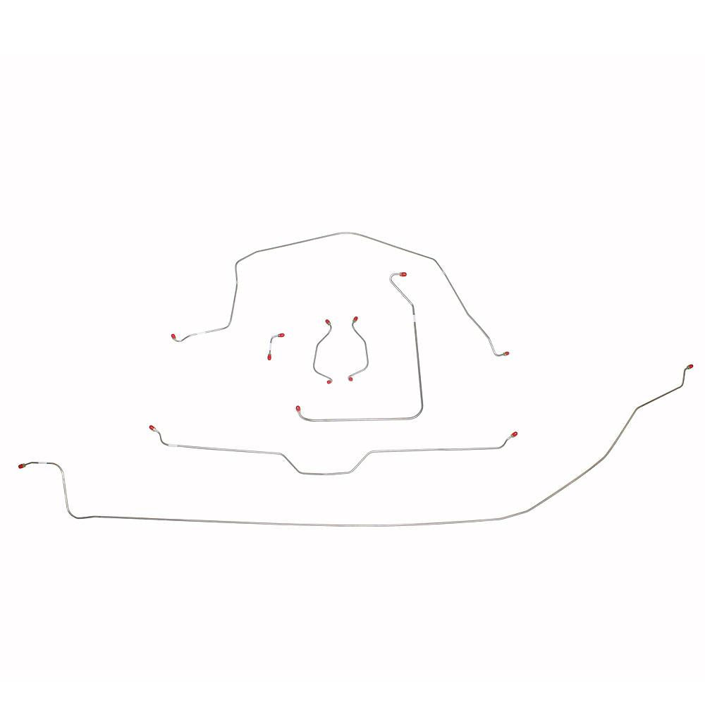 VCK6301OM- 63-64 Chevy Corvette with Manual Brakes; Complete Brake Line Kit; Steel - SSTubes