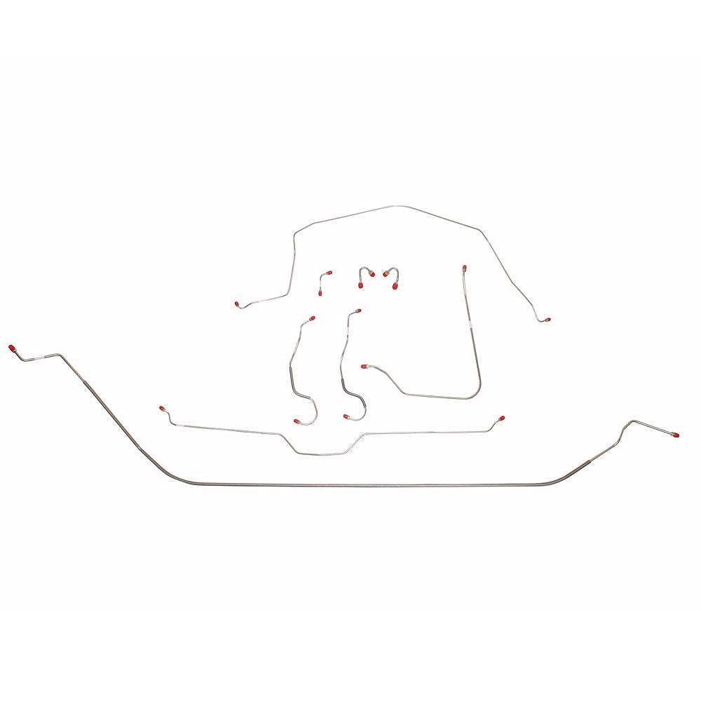 VCK6801OM- 68 Corvette with Manual Brakes; Complete Brake Line Kit; Steel - SSTubes