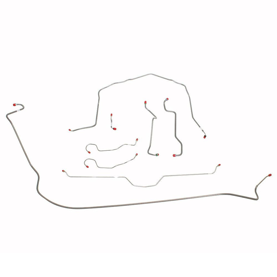 VCK7001SS- 70-73 Corvette with Manual Brakes; Complete Brake Line Kit; Stainless - SSTubes
