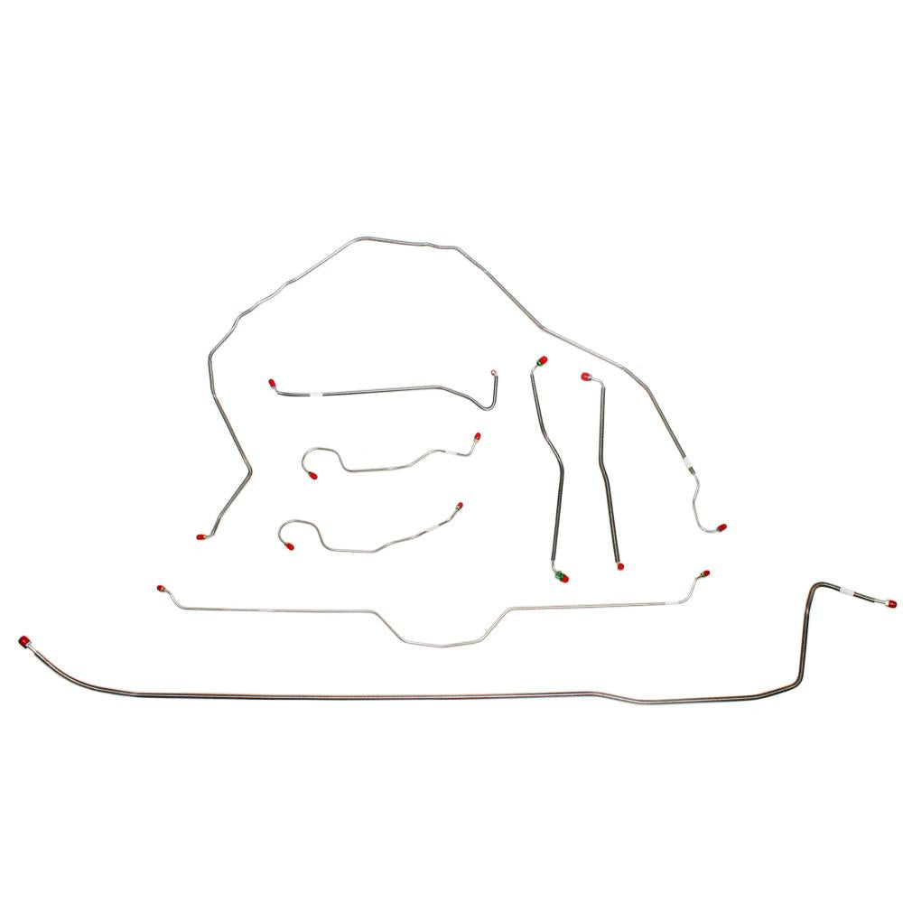 VCK7402SS- 74-82 Corvette with Power Brakes; Complete Brake Line Kit; Stainless - SSTubes