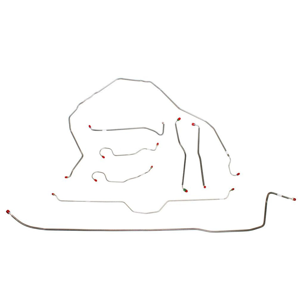 VCK7402SS- 74-82 Corvette with Power Brakes; Complete Brake Line Kit; Stainless - SSTubes