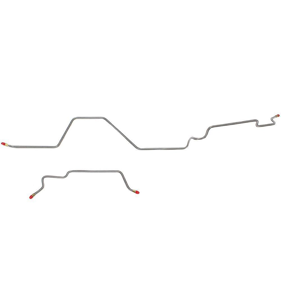 WRA9804OM - 95-02 Ram 3500 Dually Cab & Chassis with Rear Drum, Rear Axle Brake Lines; Steel - SSTubes