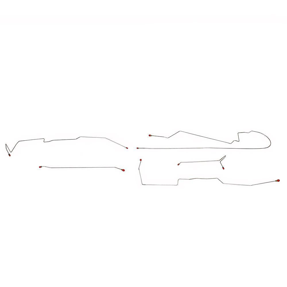 YIN9903SS- 99-04 Chrysler 300/LHS, AWABS w/ Traction Control, Complete Intermediate Brake Line Set; Stainless - SSTubes