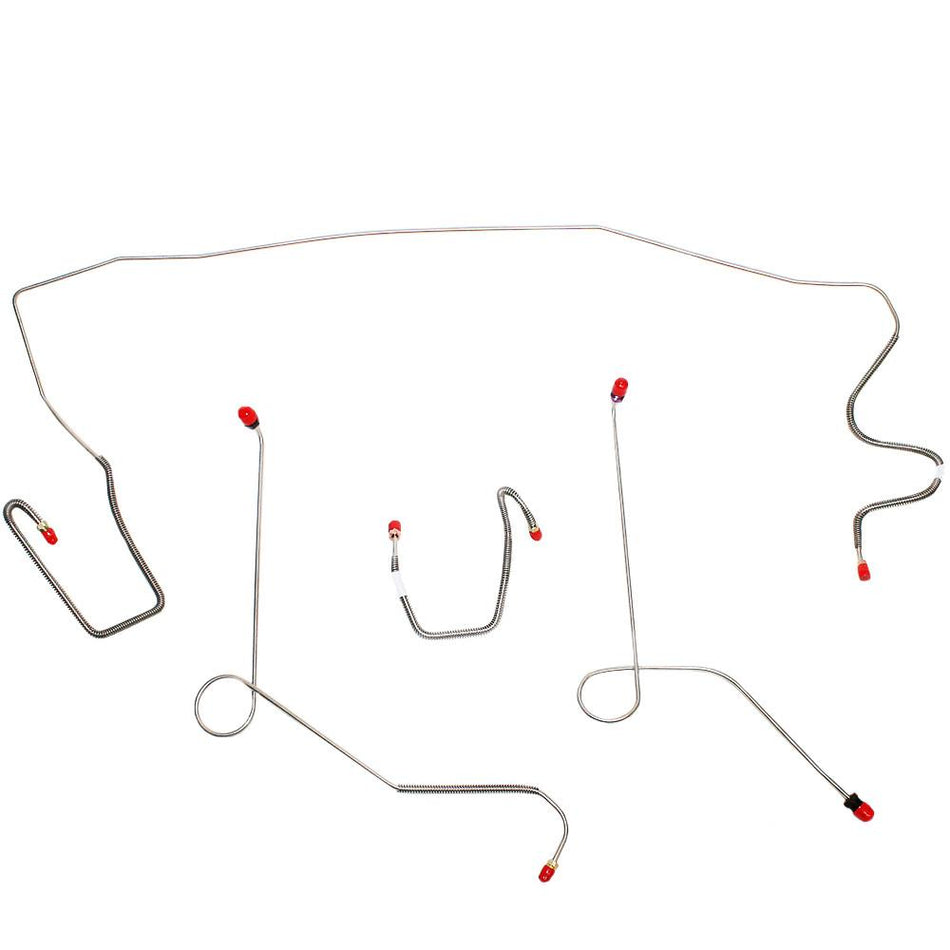 YKT6802OM- 68-72 Mopar A-Body, Power Disc/Drum Brakes, Front Brake Line Kit; Steel - SSTubes