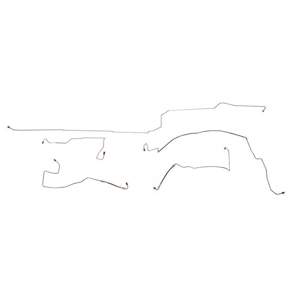 YKT9901OM- 99-04 Chrysler 300 M/LHS, AWABS, w/ Traction Control, Front Brake Line Set; Steel - SSTubes