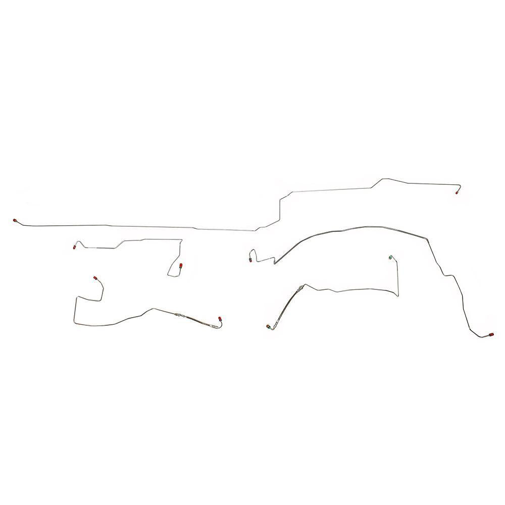 YKT9901SS- 99-04 Chrysler 300 M/LHS, AWABS, w/ Traction Control, Front Brake Line Set; Stainless - SSTubes