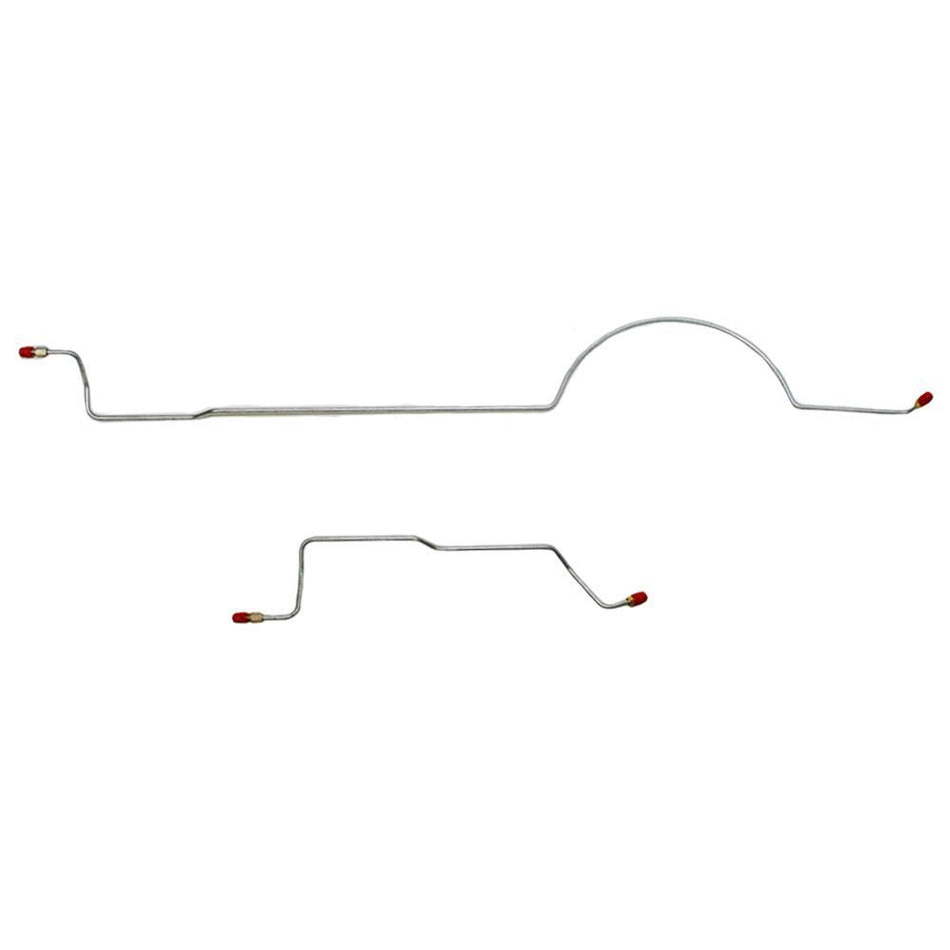 YRA7001OM- 70-71 Mopar A-Body; w/ 8 3/4 inch Axle; 2 Piece Rear Axle Brake Line Set; Steel - SSTubes