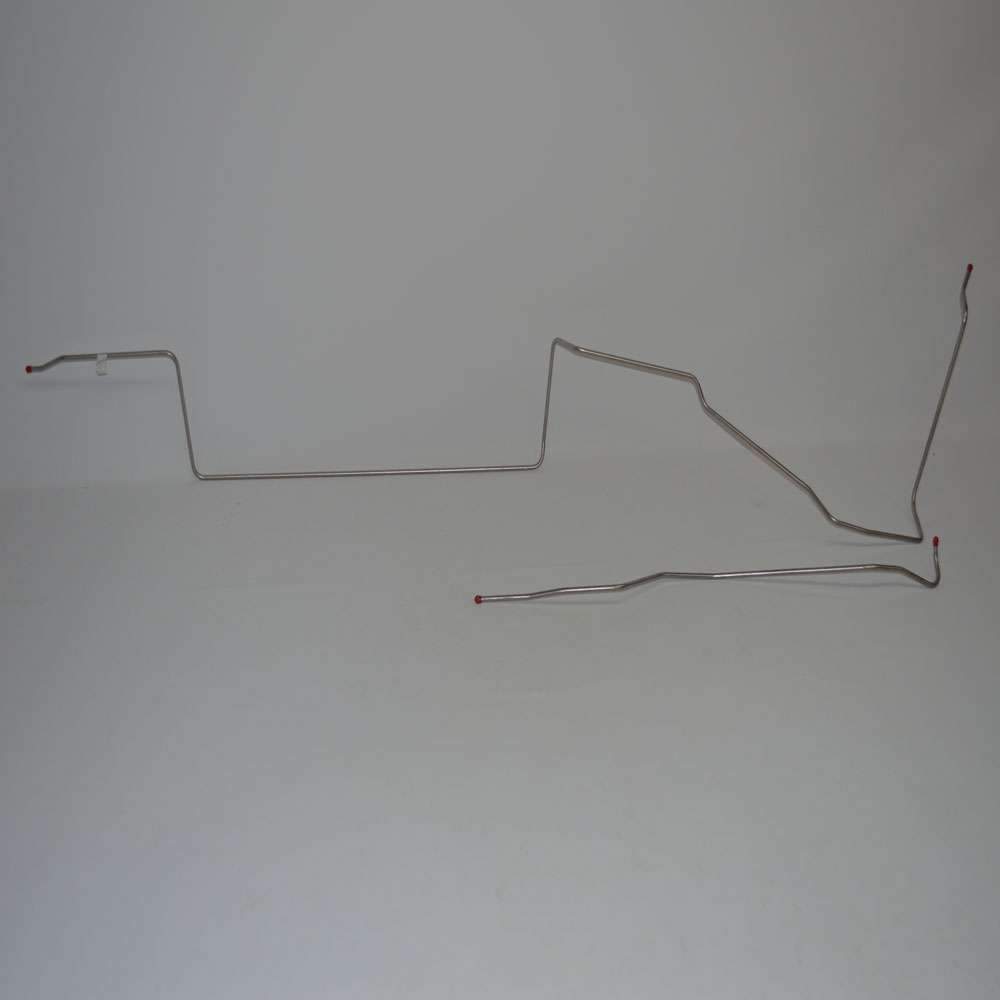 ZGL6802SS- 68 Ford Mustang, Cobra Jet w/ 4 Spd w/ Staggered Rear Shocks; 3/8" Tank to Pump Fuel Line, 2pc; Stainless - SSTubes