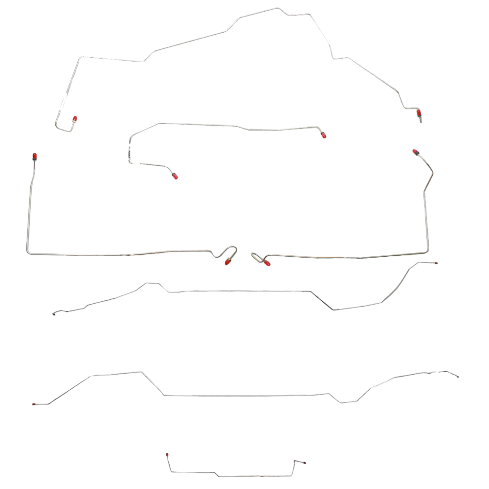 CBK0064SS - 01-05 Grand AM/ Malibu/ Alero with ABS; Complete Brake Line Kit; Stainless - SSTubes