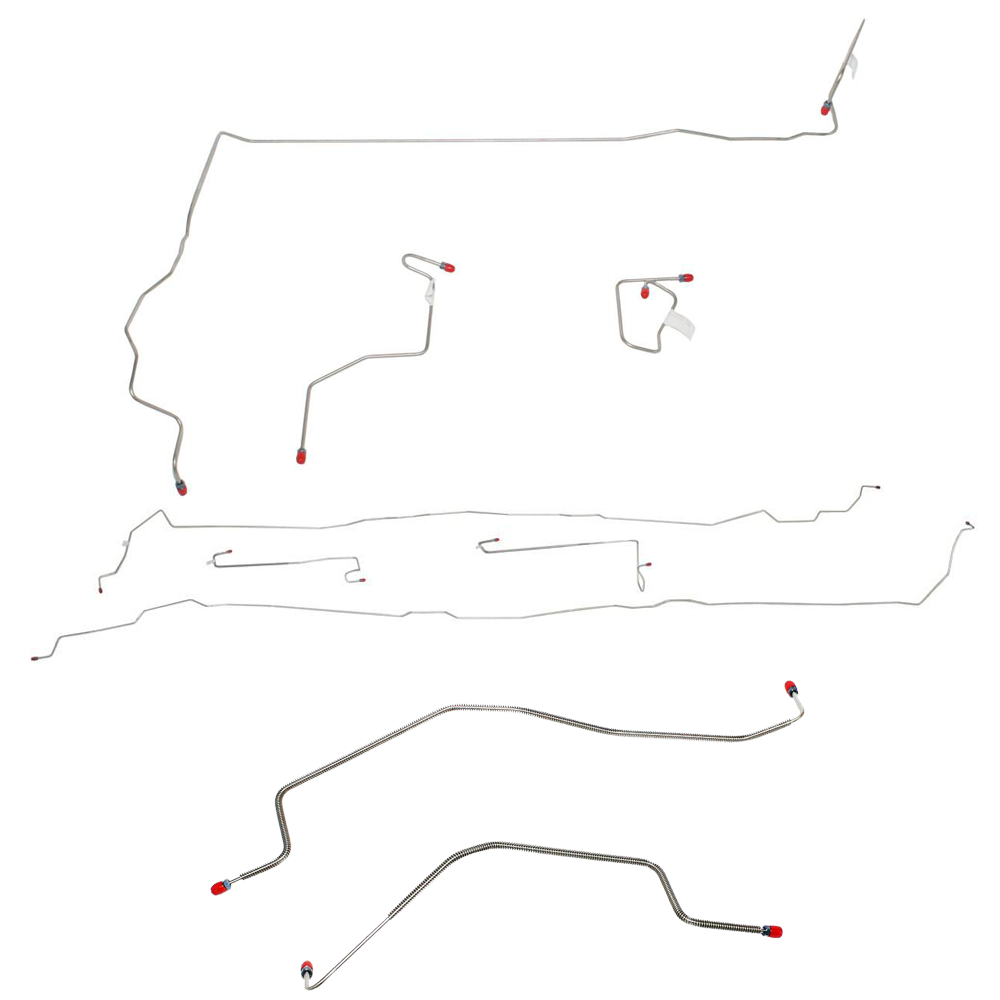 CBK0067OM - 06-10 Hummer H3; Complete Brake Line Kit; Steel - SSTubes